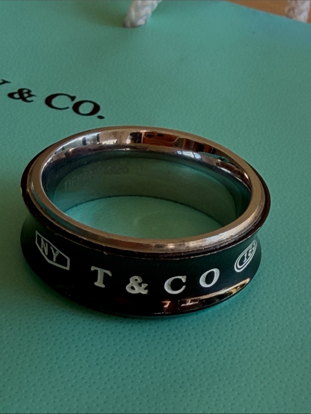 TIFFANY & CO. Ring 925 Silver Band Unisex